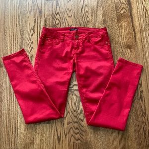 Red Low Rise Jeans by Aqua